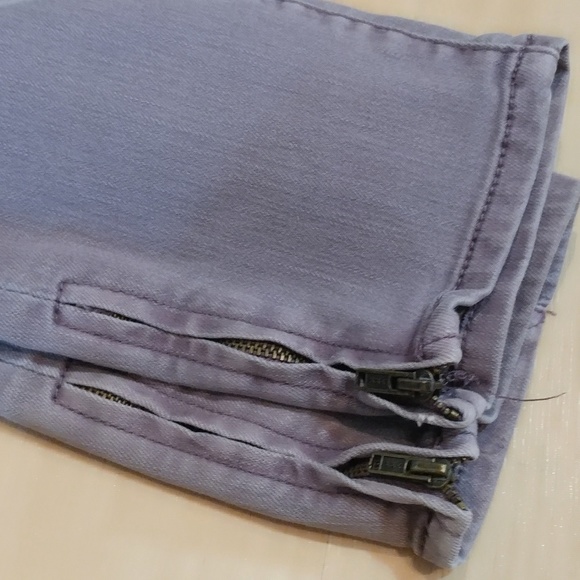 Free People Millennium Violet Cropped ankle zipper - Picture 5 of 7